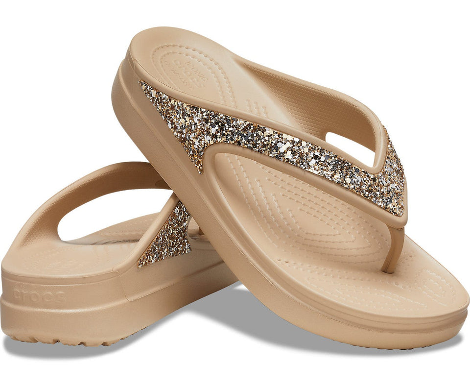 Sloane Glitter Wedge Flip, view 2